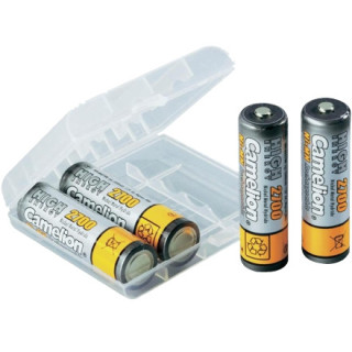 Oplaadbare batterij AA 2700 mAh NiMH Camelion + opberg systeem 4 stuks